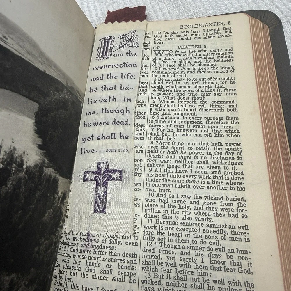Vtg Westminster Book‎ KJV Bible Helps 1946 Great Britain Genuine Leather Soft